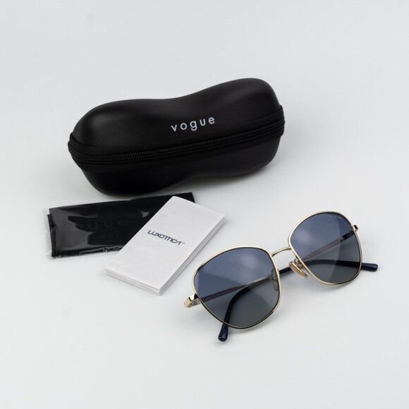 Vogue Women Sunglasses Pale Gold Grey Blue Gradient Butterfly VO4232S 848/4L NEW main image 3